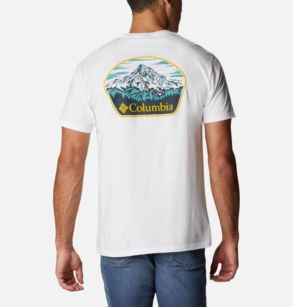 Columbia PFG T-Shirt White For Men's NZ37428 New Zealand